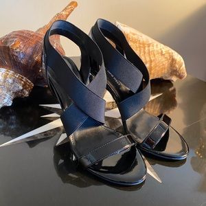 👡👠 Nine West Maya open toe sandals/heels sz 8.5